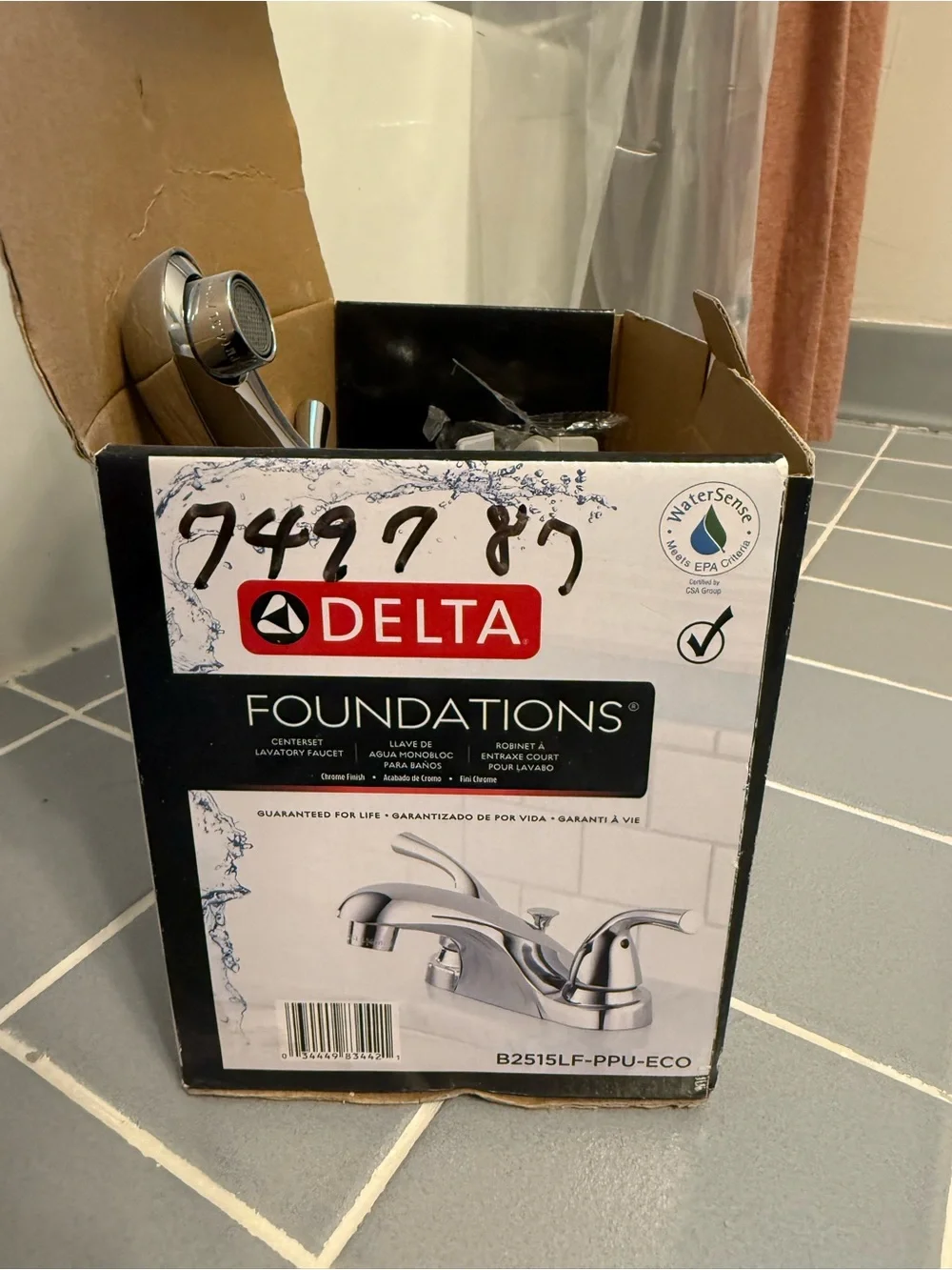 Delta Foundations 4 in. Centerset 2-Handle Bathroom Faucet in Chrome